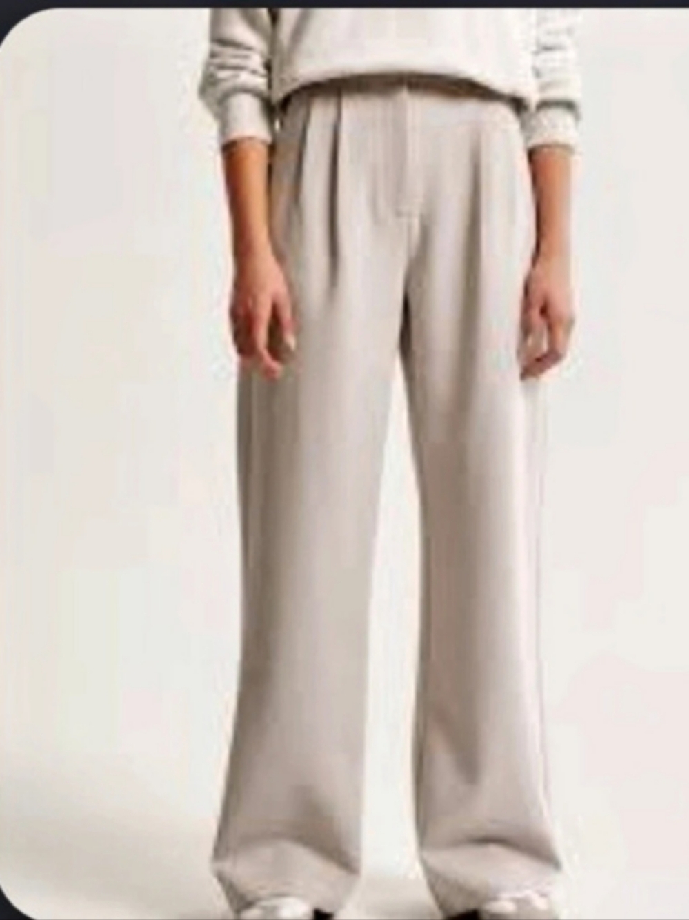 Abercrombie & Fitch Sloane Tailored Pant Wide Leg Pink Waist 28